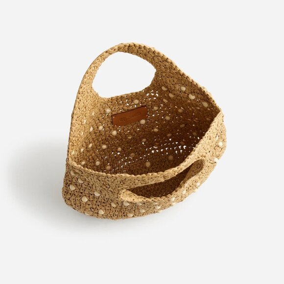 NWT Madewell The Micro Bag in Embellished Straw Desert Dune - Picture 2 of 3